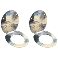 Set di due coperchi WC con coperchio in MDF design spiaggia 02_0002978