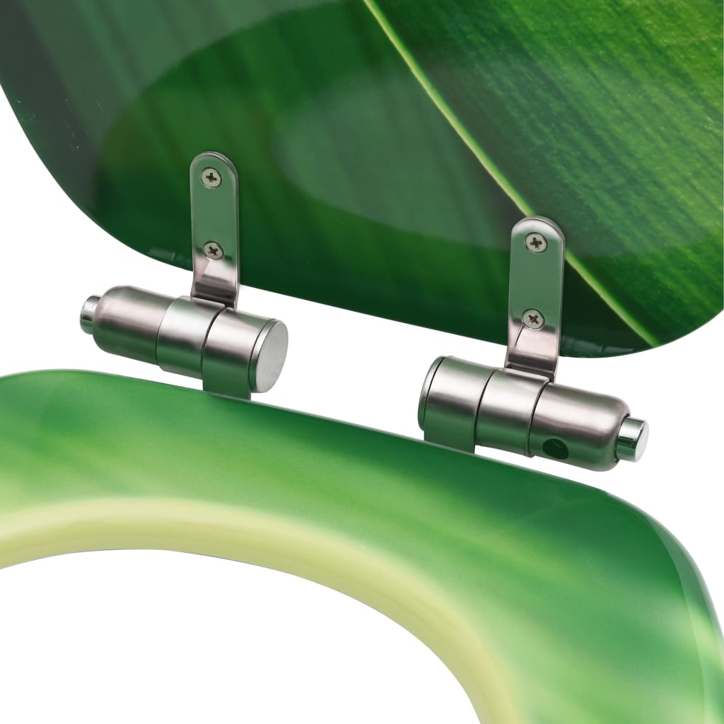 Tavolette WC Chiusura Ammortizzata 2pz MDF Verde Goccia d'Acqua cod mxl 41710