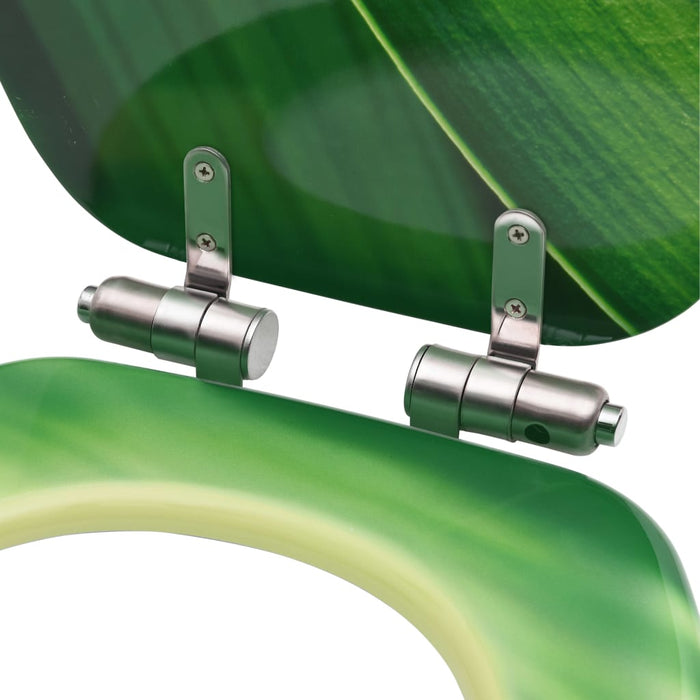 Tavolette WC Chiusura Ammortizzata 2pz MDF Verde Goccia d'Acqua cod mxl 41710