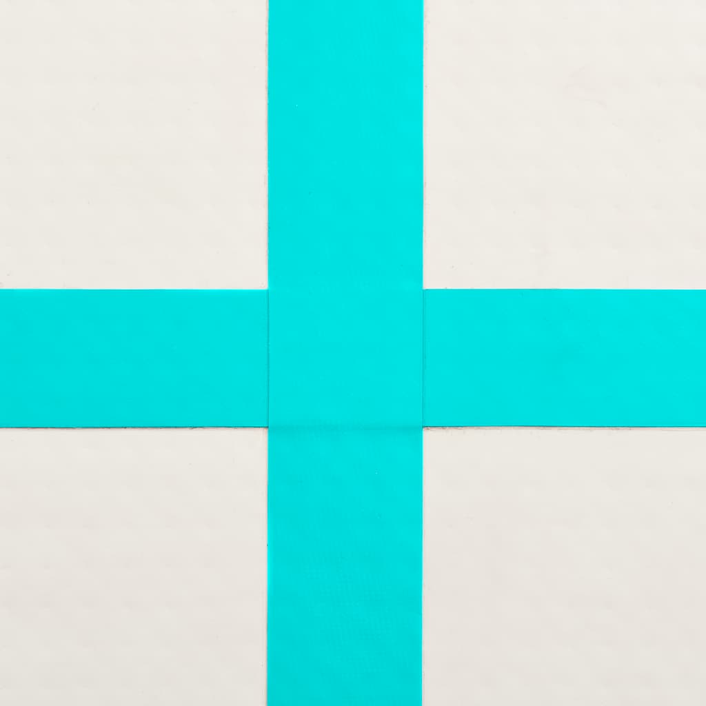 Tappetino Ginnastica Gonfiabile con Pompa 60x100x15cm PVC Verde 92654