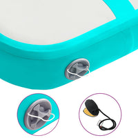 Tappetino Ginnastica Gonfiabile con Pompa 60x100x15cm PVC Verde 92654