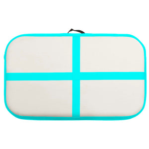 Tappetino Ginnastica Gonfiabile con Pompa 60x100x20cm PVC Verde