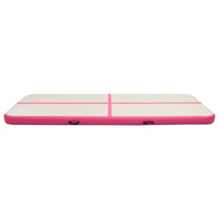 Tappetino Ginnastica Gonfiabile con Pompa 300x100x20cm PVC Rosa 92676