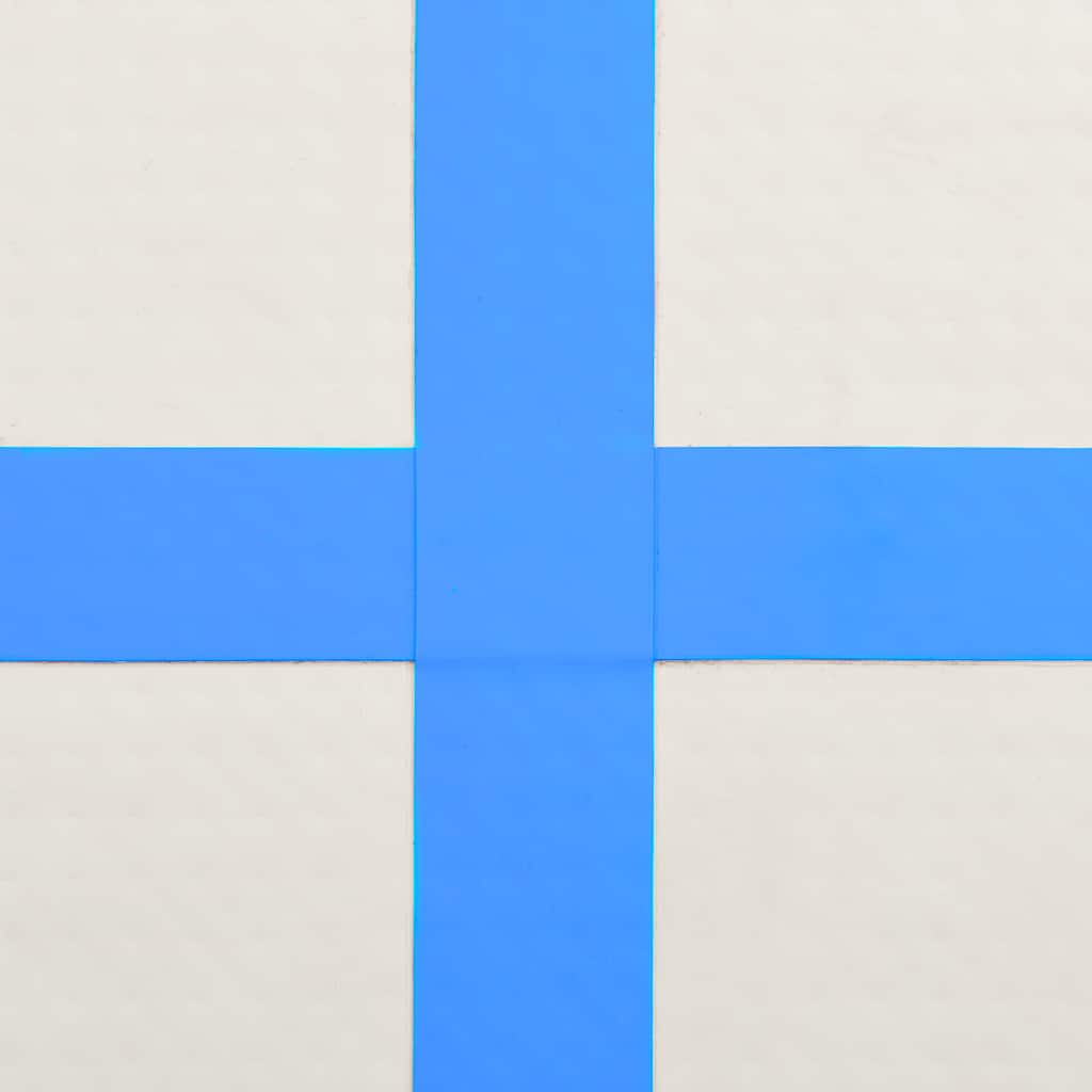 Tappetino Ginnastica Gonfiabile con Pompa 300x100x20cm PVC Blu 92677