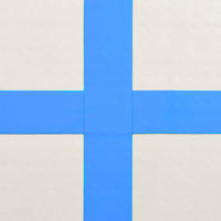 Tappetino Ginnastica Gonfiabile con Pompa 700x100x20cm PVC Blu 92689