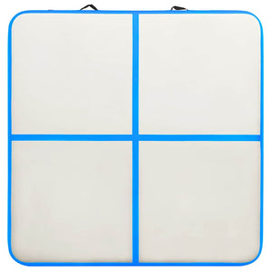 Tappetino Ginnastica Gonfiabile con Pompa 200x200x10 cm PVC Blu cod mxl 77860