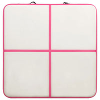 Tappetino Ginnastica Gonfiabile con Pompa 200x200x20cm PVC Rosa 92700