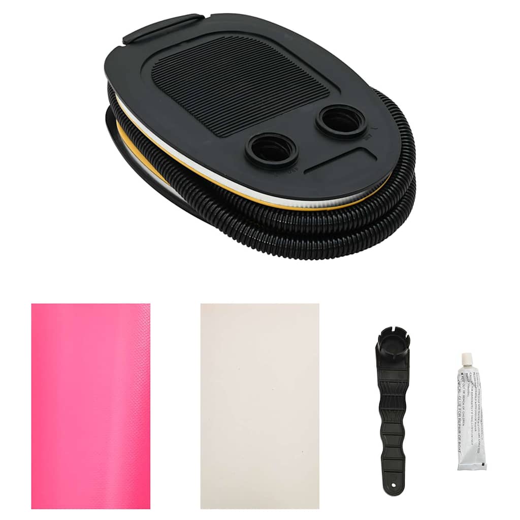 Rullo da Ginnastica Gonfiabile con Pompa 100x60 cm in PVC Rosa 92712