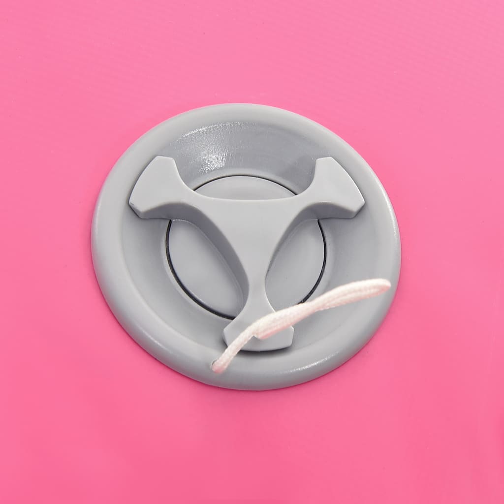 Rullo da Ginnastica Gonfiabile con Pompa 120x75 cm in PVC Rosa 92715