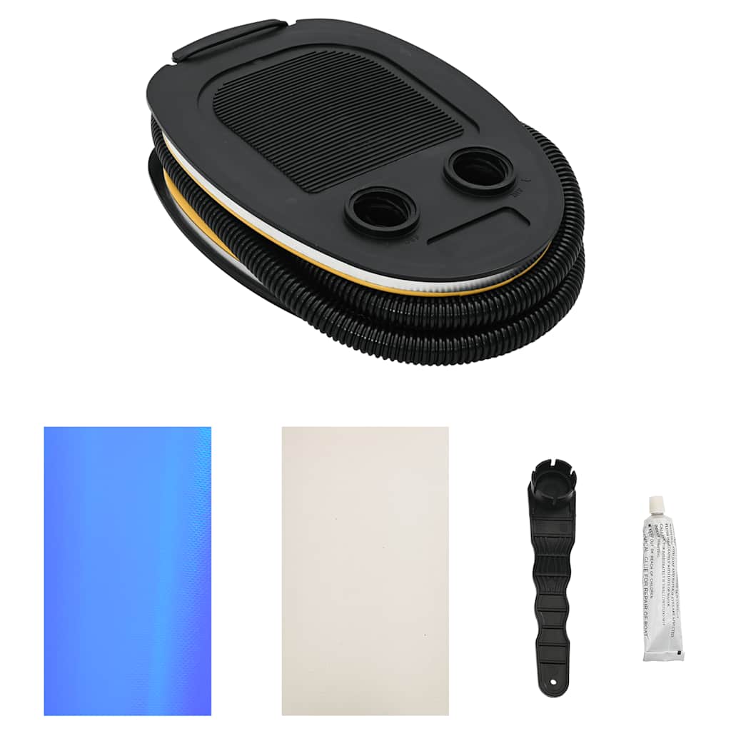 Rullo da Ginnastica Gonfiabile con Pompa 120x75 cm in PVC Blu 92717