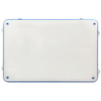 Tappeto Galleggiante Gonfiabile Blu e Bianco 200x150x15 cm 92721