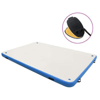 Tappeto Galleggiante Gonfiabile Blu e Bianco 300x200x15 cm cod mxl 61916