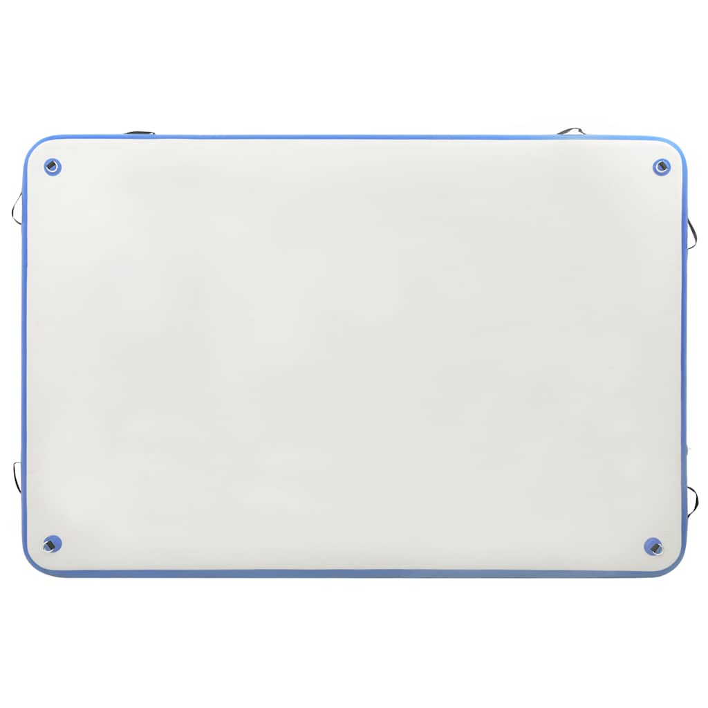 Tappeto Galleggiante Gonfiabile Blu e Bianco 300x200x15 cm cod mxl 61916