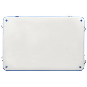 Tappeto Galleggiante Gonfiabile Blu e Bianco 300x200x15 cm cod mxl 61916