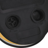 Pompa a Pedale 21x29,5 cm PP e PE Grigia e Gialla