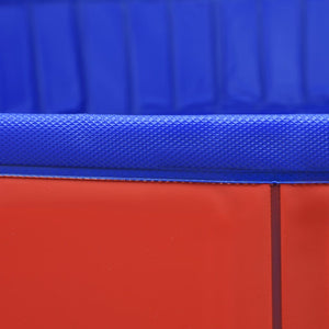 Piscina per Cani Pieghevole Rossa 200x30 cm in PVC 92600