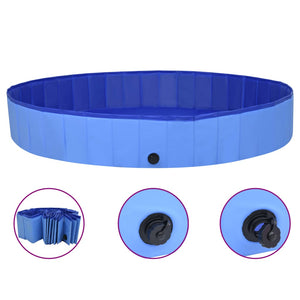 Piscina per Cani Pieghevole Blu 200x30 cm in PVC cod mxl 69036