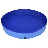 Piscina per Cani Pieghevole Blu 200x30 cm in PVC cod mxl 69036