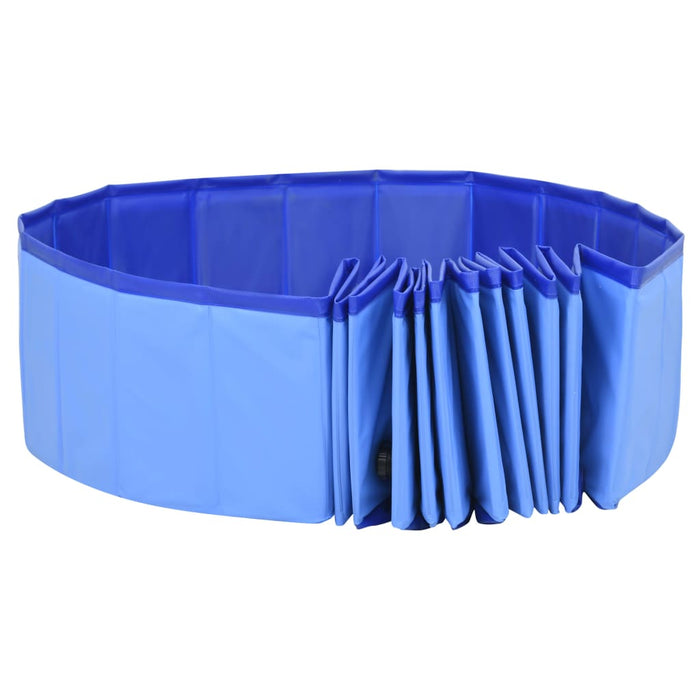 Piscina per Cani Pieghevole Blu 200x30 cm in PVC cod mxl 69036