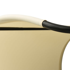 Lettino Prendisole Doppio con Baldacchino Textilene Nero Crema