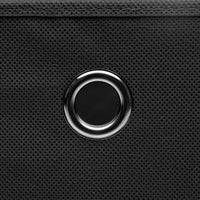 Contenitori con Coperchio 4 pz 28x28x28 cm Nero cod mxl 50922