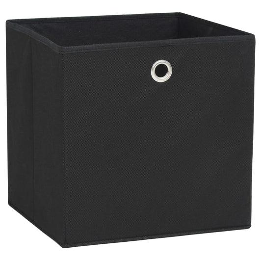 Contenitori 10 pz in Tessuto non Tessuto 28x28x28 cm Nero cod mxl 43136