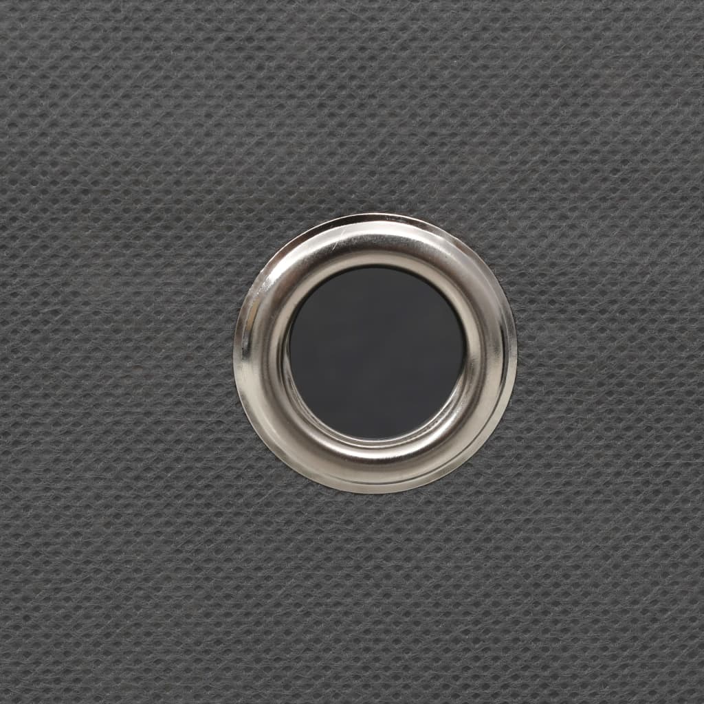 Contenitori 4 pz in Tessuto non Tessuto 28x28x28 cm Grigio 325191