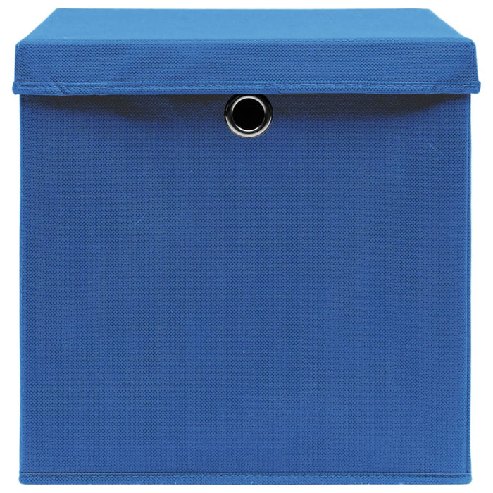 Contenitori con Coperchio 4 pz 28x28x28 cm Blu cod mxl 50630