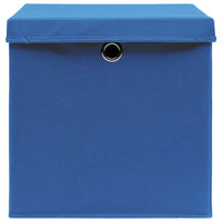 Contenitori con Coperchi 10 pz 28x28x28 cm Blu 325198