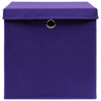 Contenitori con Coperchio 10 pz 28x28x28 cm Viola cod mxl 41904