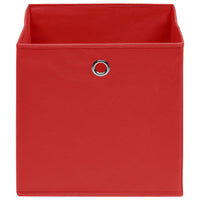 Contenitori 10 pz in Tessuto non Tessuto 28x28x28 cm Rosso 325221