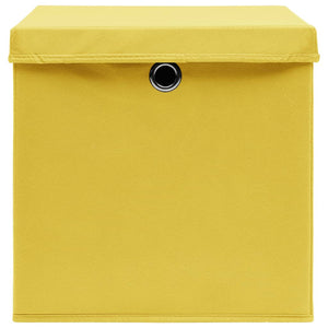 Contenitori con Coperchio 10 pz 28x28x28 cm Giallo cod mxl 49474