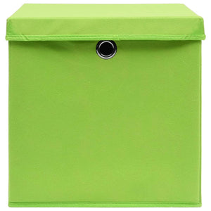 Contenitori con Coperchi 10 pz 28x28x28 cm Verde