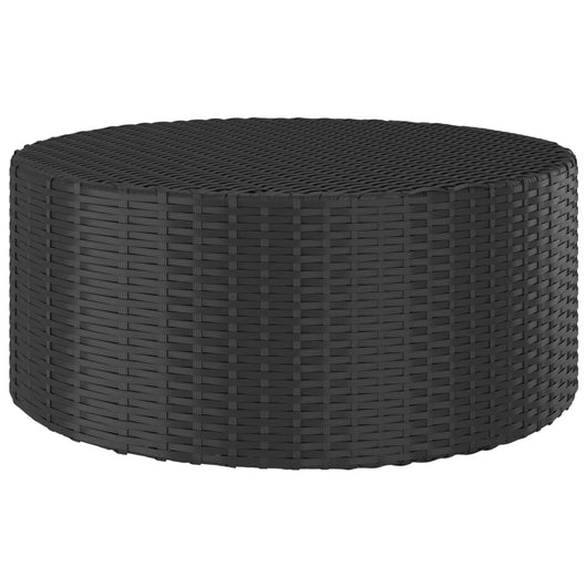 Tavolino da TÃ¨ Nero 68x68x30 cm in Polyrattan cod mxl 34349