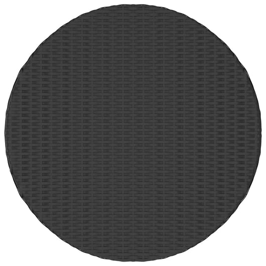 Tavolino da TÃ¨ Nero 68x68x30 cm in Polyrattan cod mxl 34349