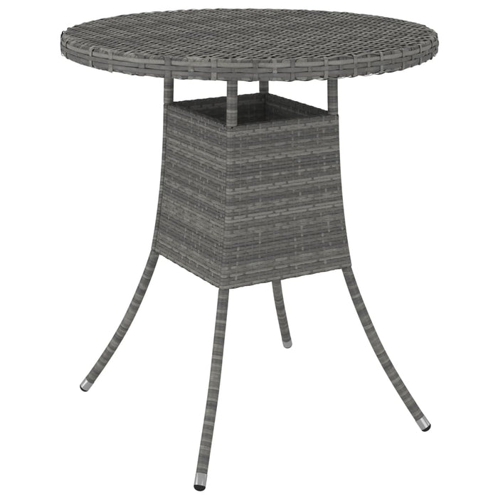 Tavolo da Giardino Grigio 70x70x73 cm in Polyrattan cod mxl 47948