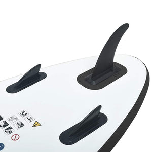 Set Tavola Gonfiabile da SUP Nero e Bianco cod mxl 65279