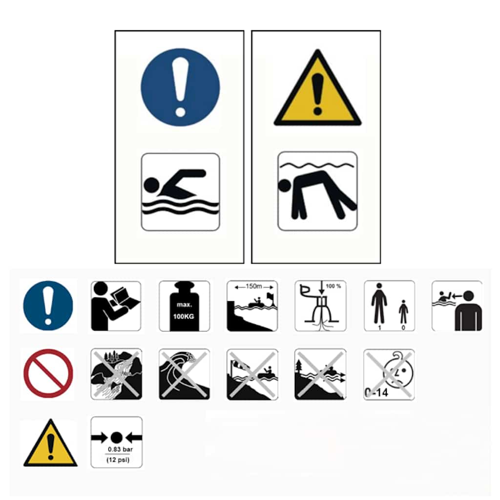 Set Tavola Gonfiabile da SUP Verde e Bianco 92732