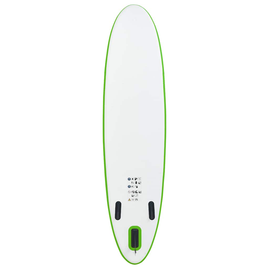 Set Tavola da SUP Gonfiabile Verde e Bianco 92733