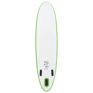 Set Tavola da SUP Gonfiabile Verde e Bianco 92733