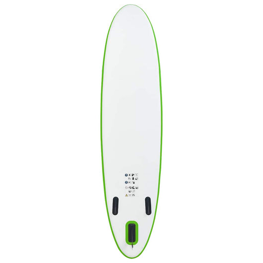Set Tavola da SUP Gonfiabile Verde e Bianco 92733