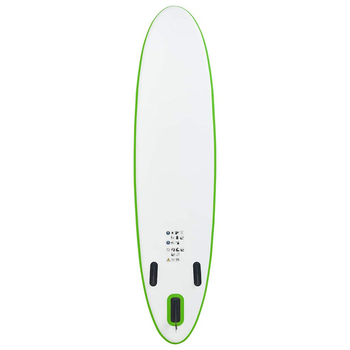 Set Tavola da SUP Gonfiabile Verde e Bianco 92733