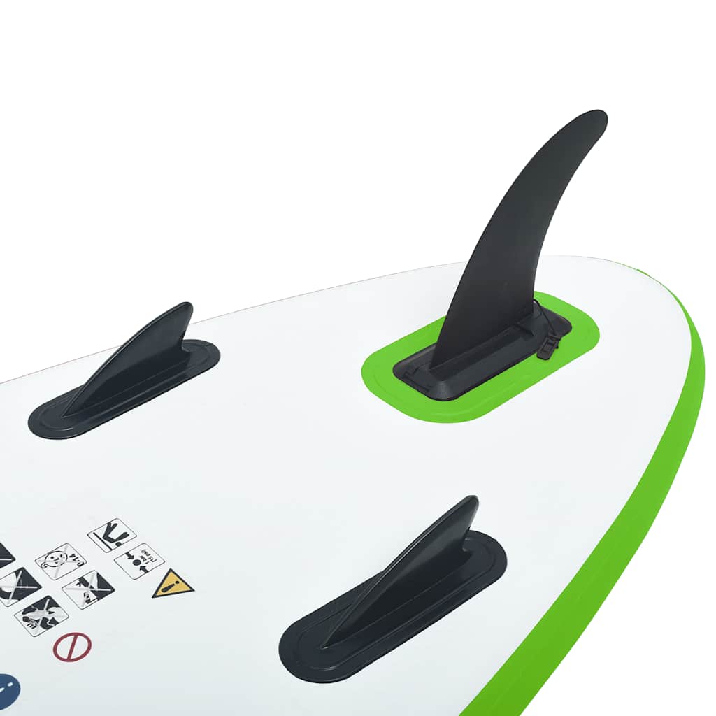 Set Tavola da SUP Gonfiabile Verde e Bianco 92733