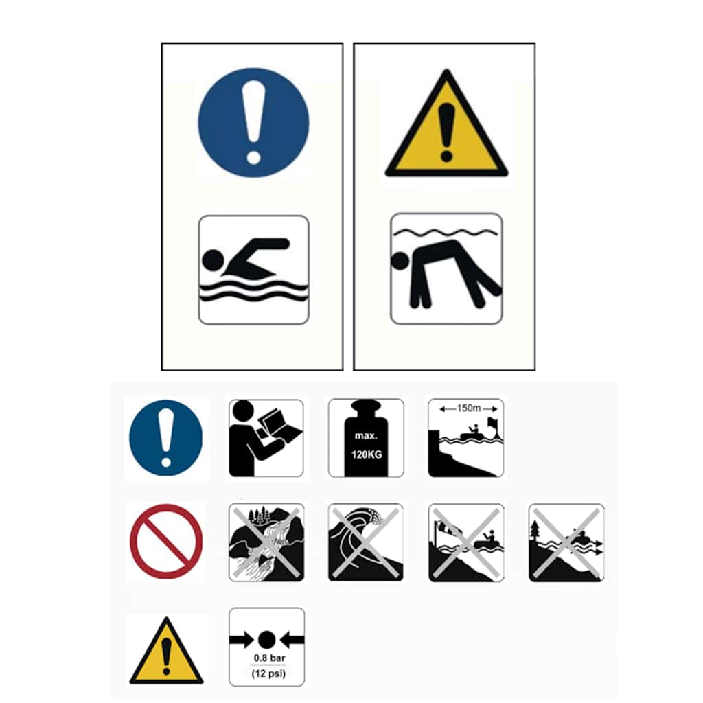 Set Tavola da SUP Gonfiabile Verde e Bianco 92733