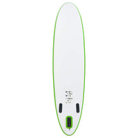Set Tavola da SUP Gonfiabile Verde e Bianco 92734
