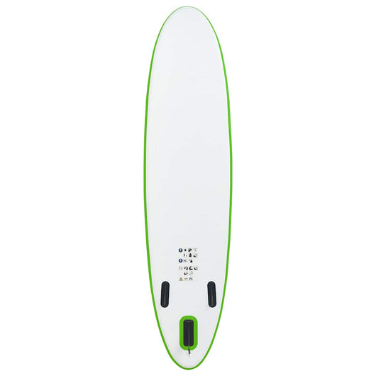 Set Tavola da SUP Gonfiabile Verde e Bianco 92734