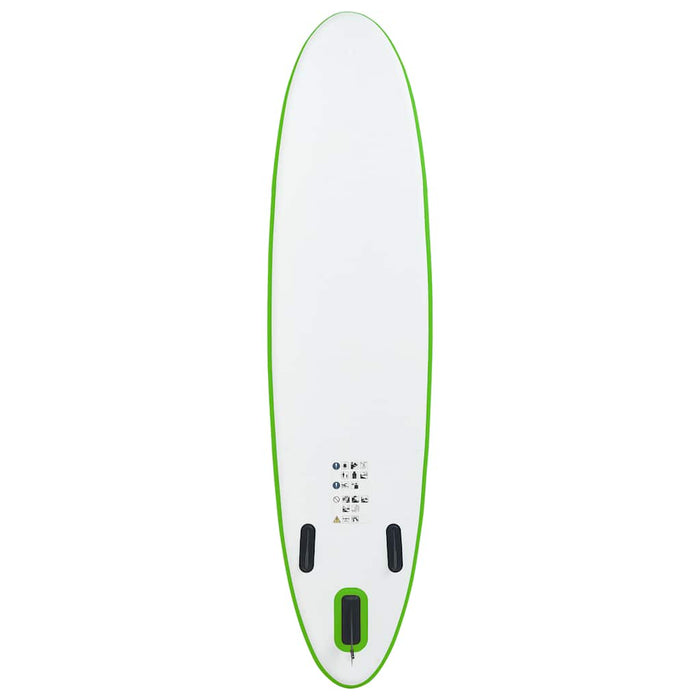 Set Tavola da SUP Gonfiabile Verde e Bianco 92734