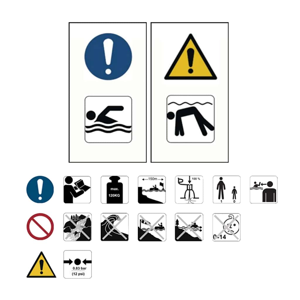 Set Tavola Gonfiabile da SUP 320x76x15 cm Blu 92738