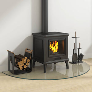 Lastra in Vetro per Caminetto Semicircolare 1200x600 mm 324114