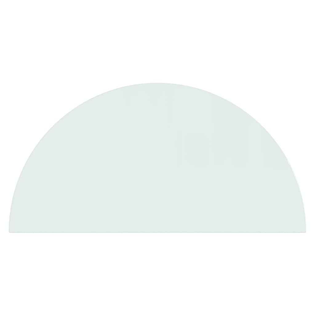 Lastra in Vetro per Caminetto Semicircolare 1000x500 mm 324117